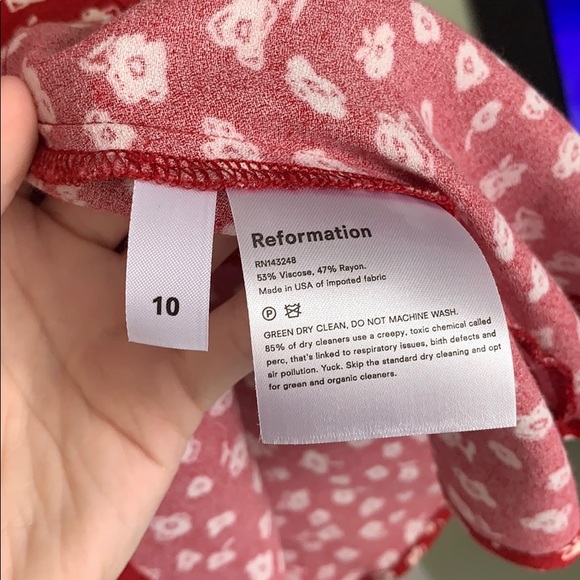 Reformation Cheri Floral Dress NWT - Picture 5 of 6